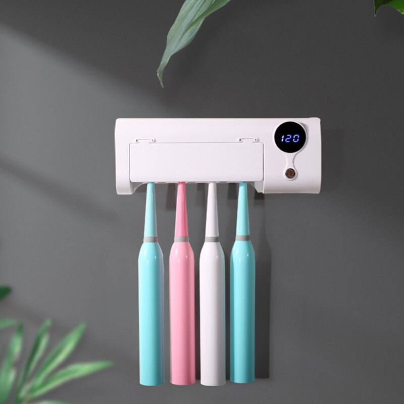 Anti-bacteria toothbrush UV sterilizer 2 in 1 UV Light Toothbrush Holder Bacteria Killing Toothbrush Cleaning Machine