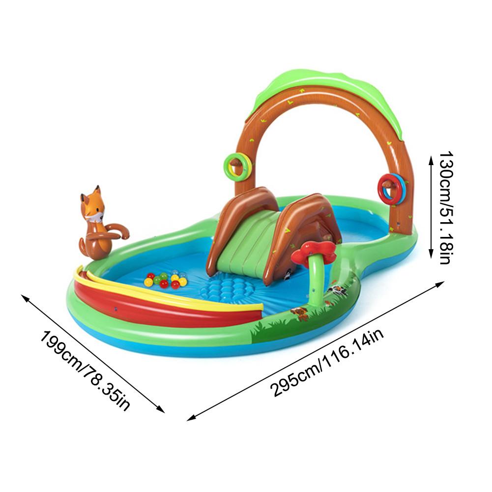 295*199*130 Cm Opblaasbare Spelen Centrum Speelgoed Pad Zwembad Binnenplaats Water Center Kinderen Entertainment Zwembad