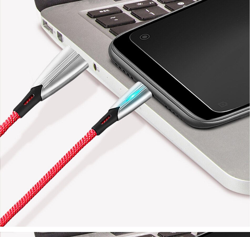 Câble Micro USB 5A pour recharge rapide, cordon de chargeur pour téléphone portable, compatible avec xiaomi mi 10 Samsung Galaxy S8 S7: Red / 2m