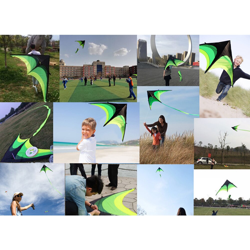 Outdoor Nylon Ripstop Prairie Delta Vlieger Met Staart Kids Kinderen Speelgoed
