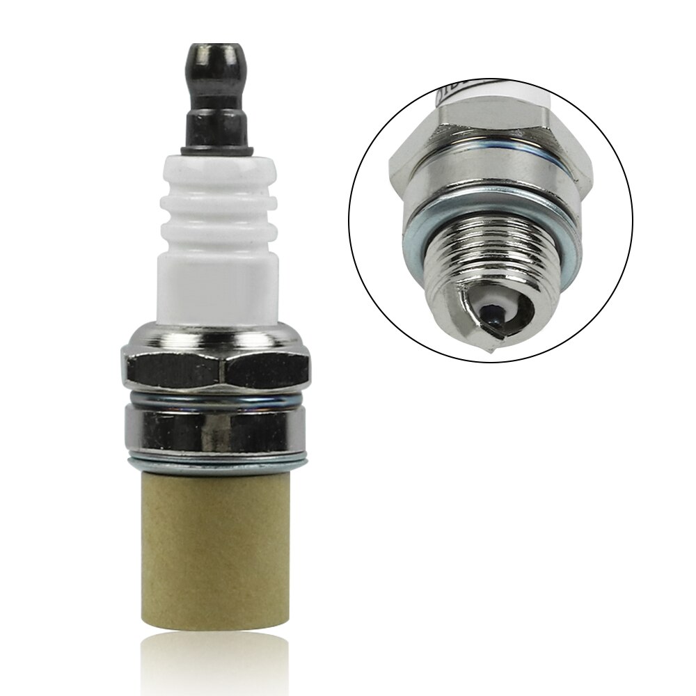 2Pcs BM6A Lawn Mower Ignition Spark Plug for L7T CJ8 2-Stroke Mini Moto Racing Pocket Quad ATV Dirt Pit Bike Chainsaw Strimmer