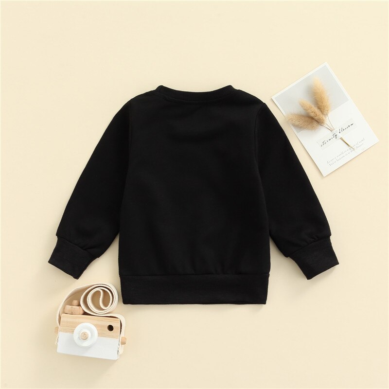 0-36m Baby Boys Spring Fall Sweatshirt Tops Toddlers Leisure Style Letter Printing Long Sleeve Sports Sweatshirts For Boys