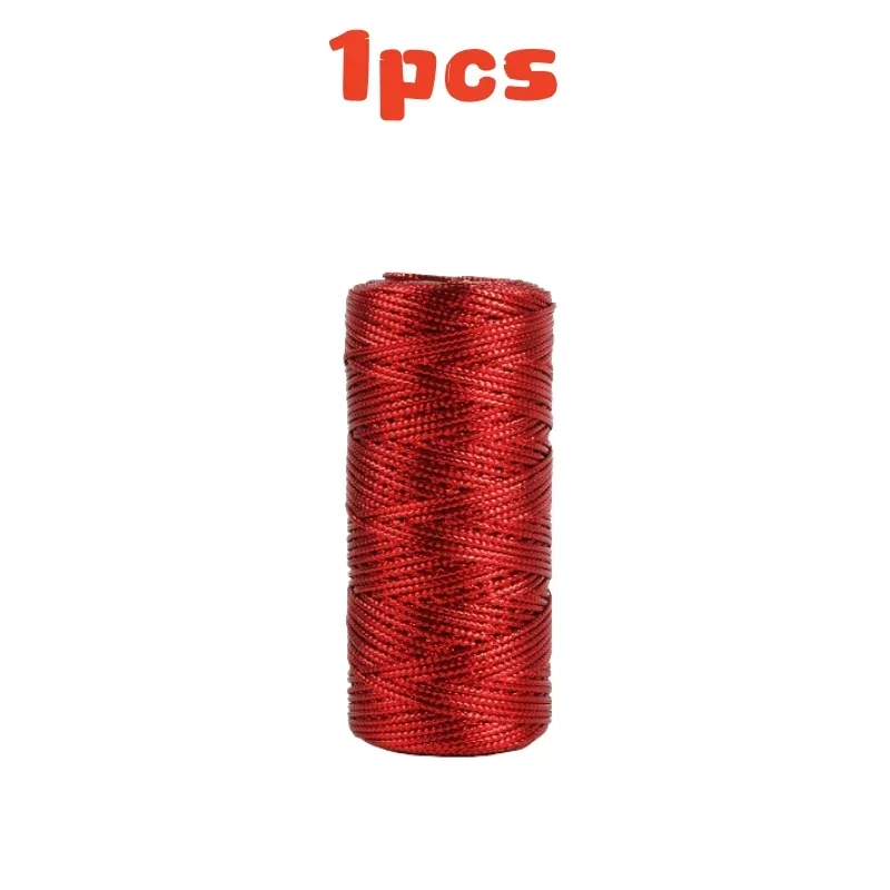 Złoty i srebrny sznurek makramowy, kokardki ze sznurka, rękodzieło DIY robić pakowania prezentów, szycie, skręcona nić, tekstylia domowe