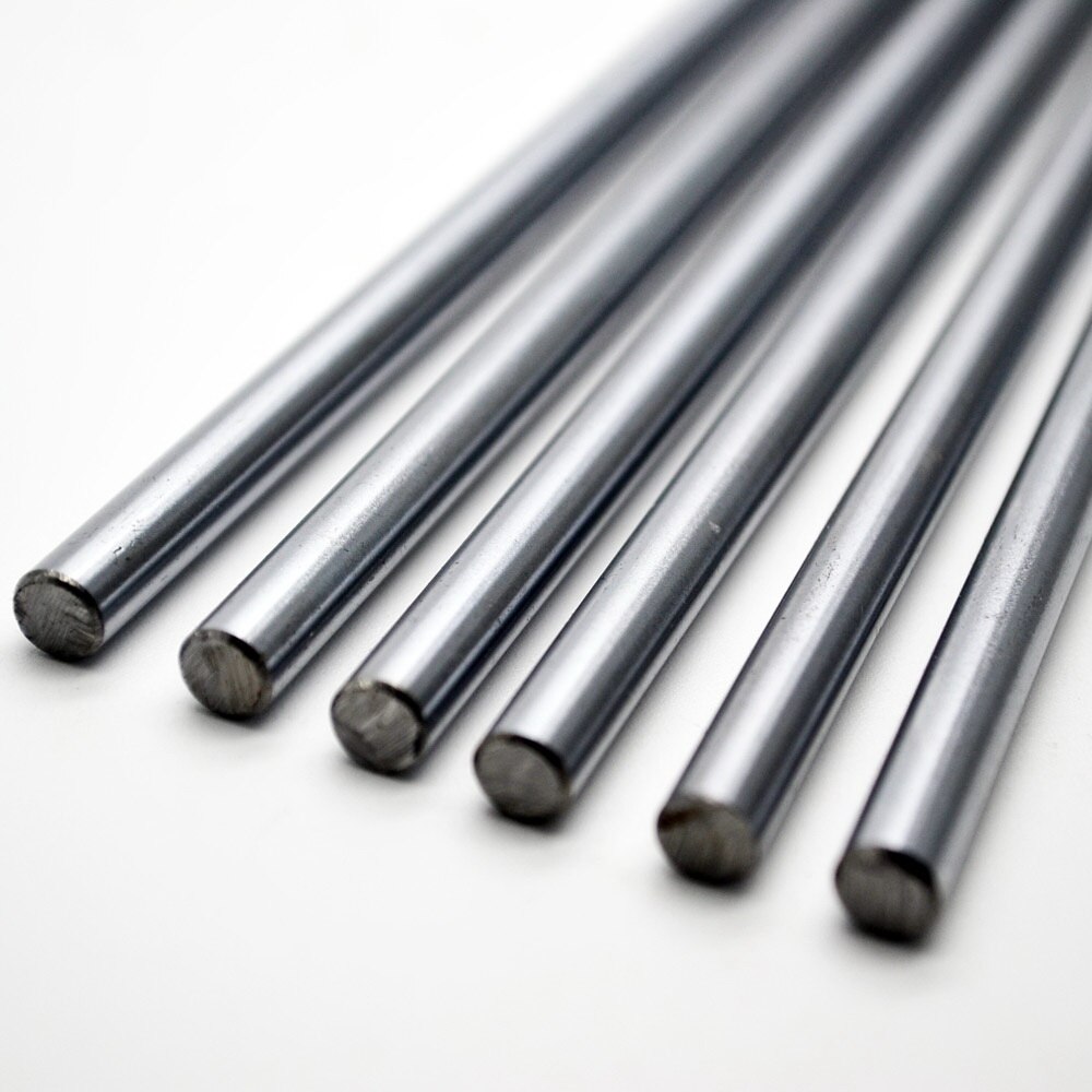 1pc 8mm lineaire as chroom  od 8mm l 600mm wcs gehard stalen staaf staaf cilinder lineaire rail cnc 3d printer