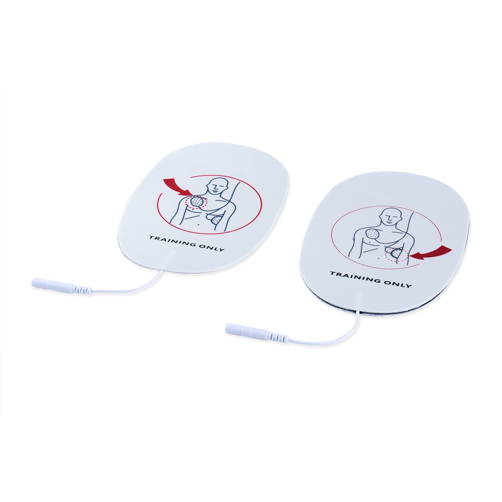 4 Pieces AED Training Device Patches First Aid Training Replacement Pads Adult Training Universal Trainer