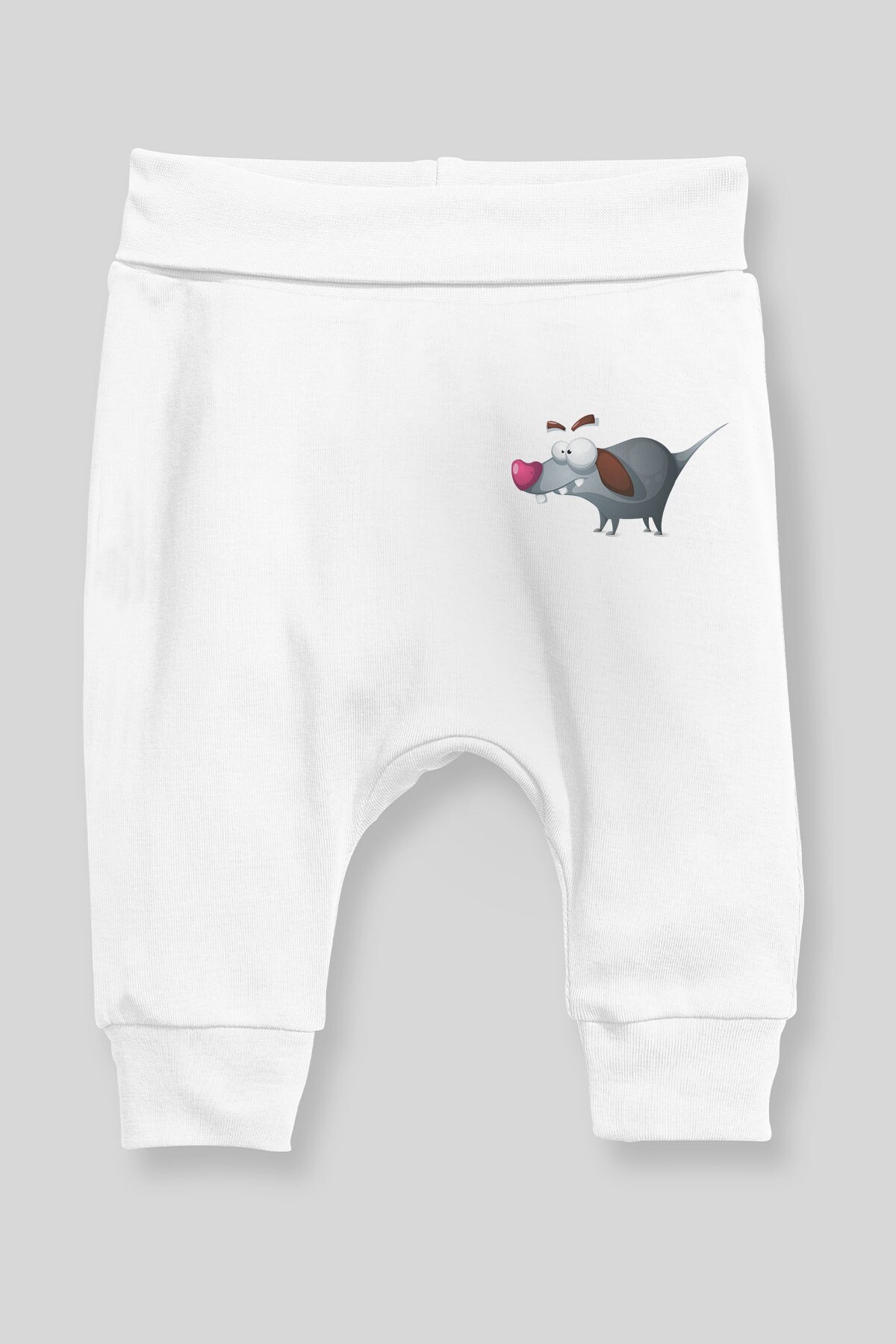 Angemiel Baby Funny Dog Baby Boy Harem Pants Pantalon White
