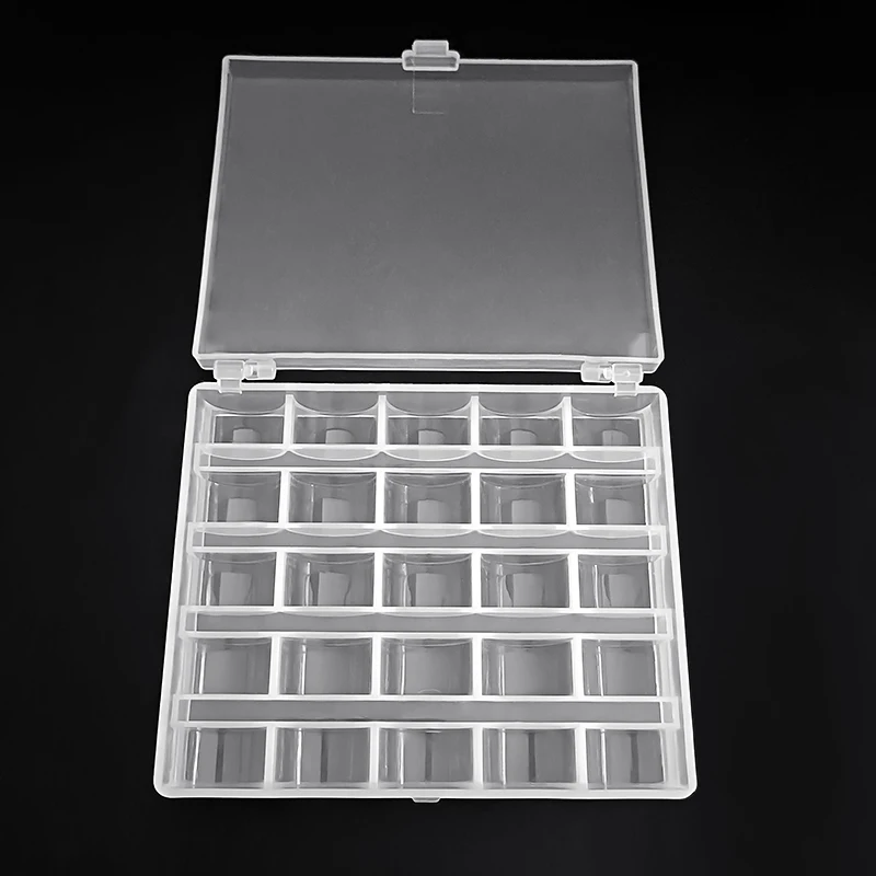 Szpule robić maszyn robić szycia szpule plastikowe maszyny robić szycia oś skrzynka 25 przezroczyste szpule, maszyna robić szycia domowego m schowek: tylko pudełko