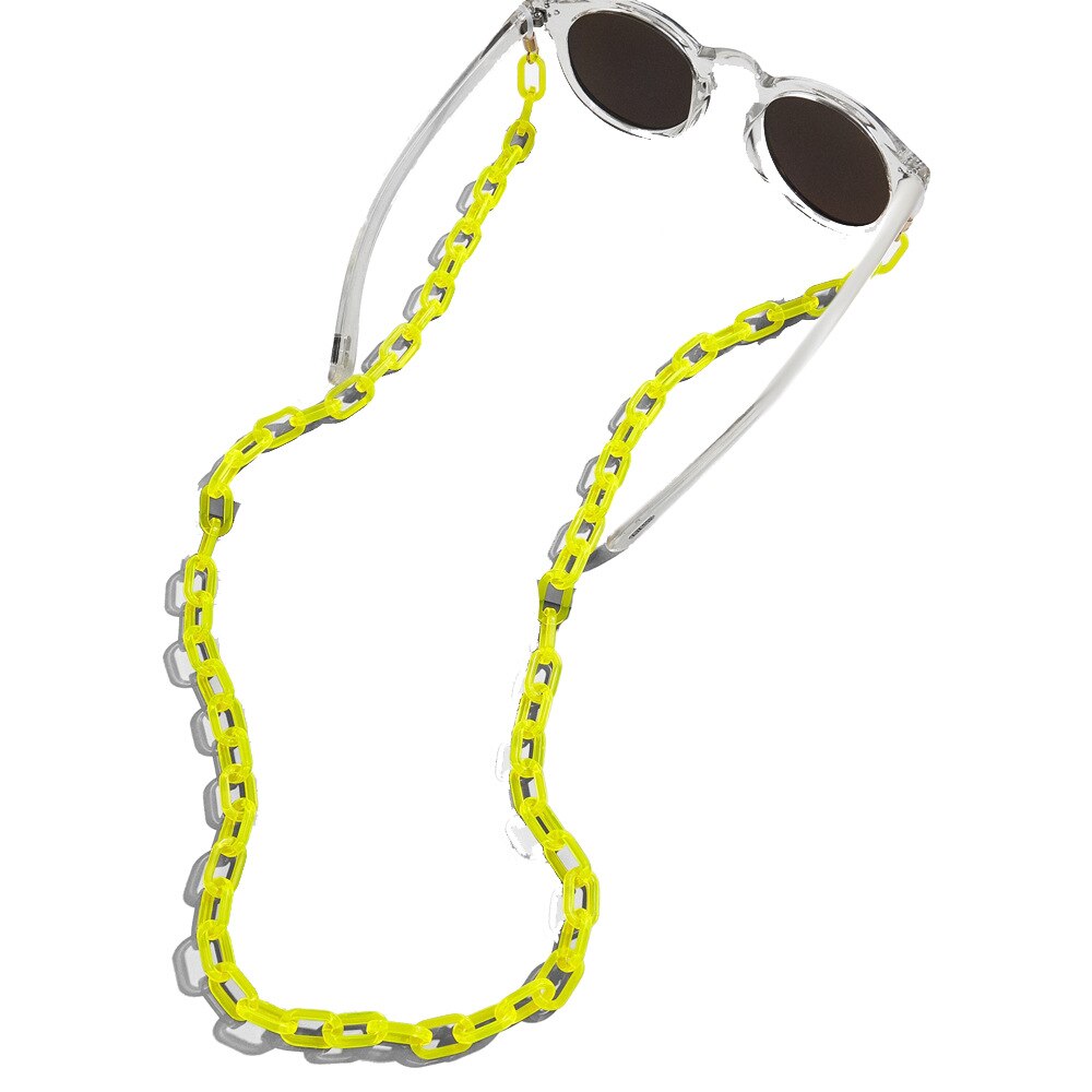 Mode Acryl Zonnebril Keten Vrouwen Lenzenvloeistof Leesbril Chain Verstelbare Eindigt Cord Houder Retainer Nekkoord Touw