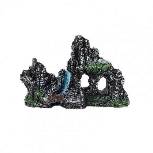 Adorno de rocalla Artificial para acuario, Adorno para acuario de roca de larga duración: 4