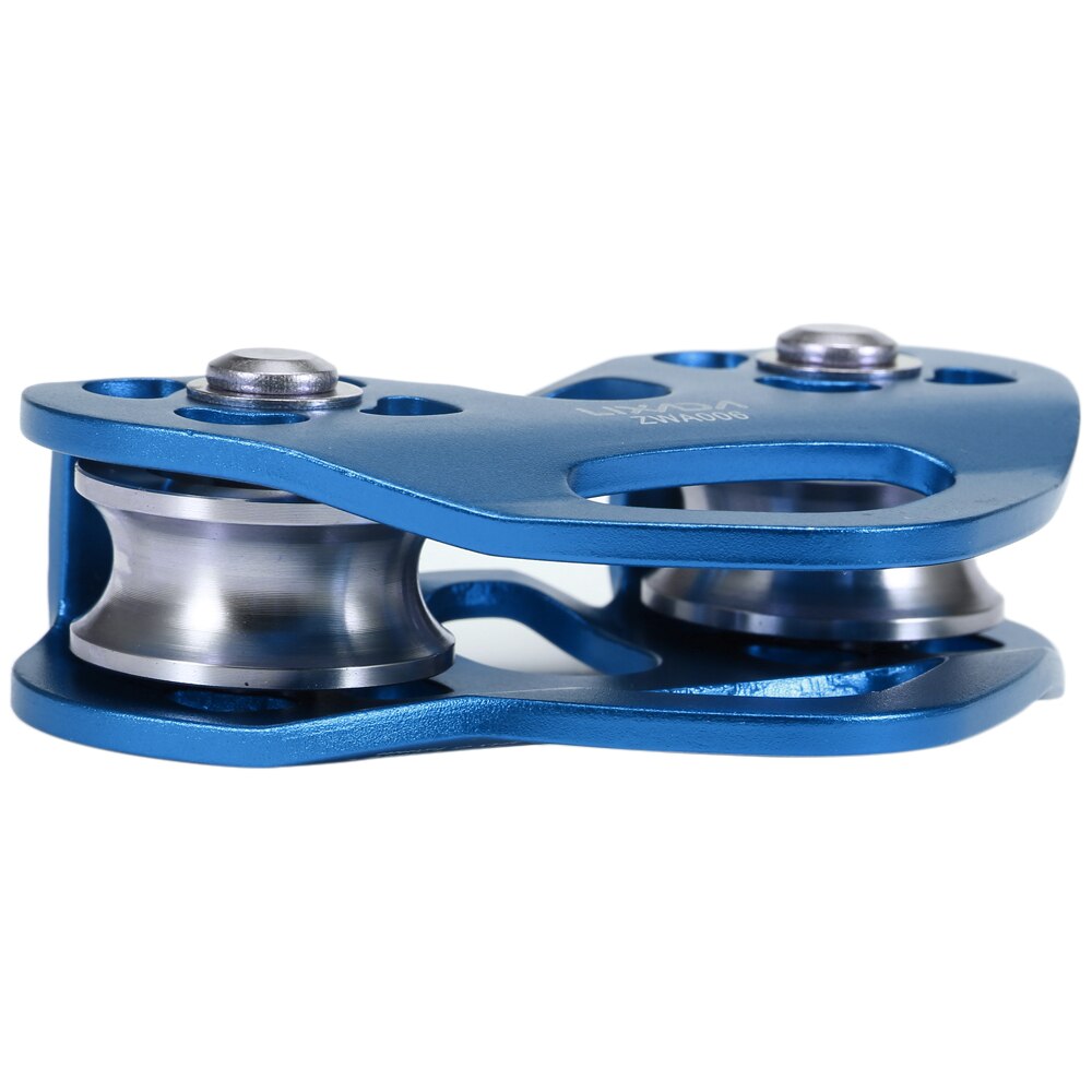 Lixada 30kN Cable Trolley Pulley Dual Pulley with 25kN Srew Locking Carabiner For Climbing Caving Aloft Work Rescue Tools
