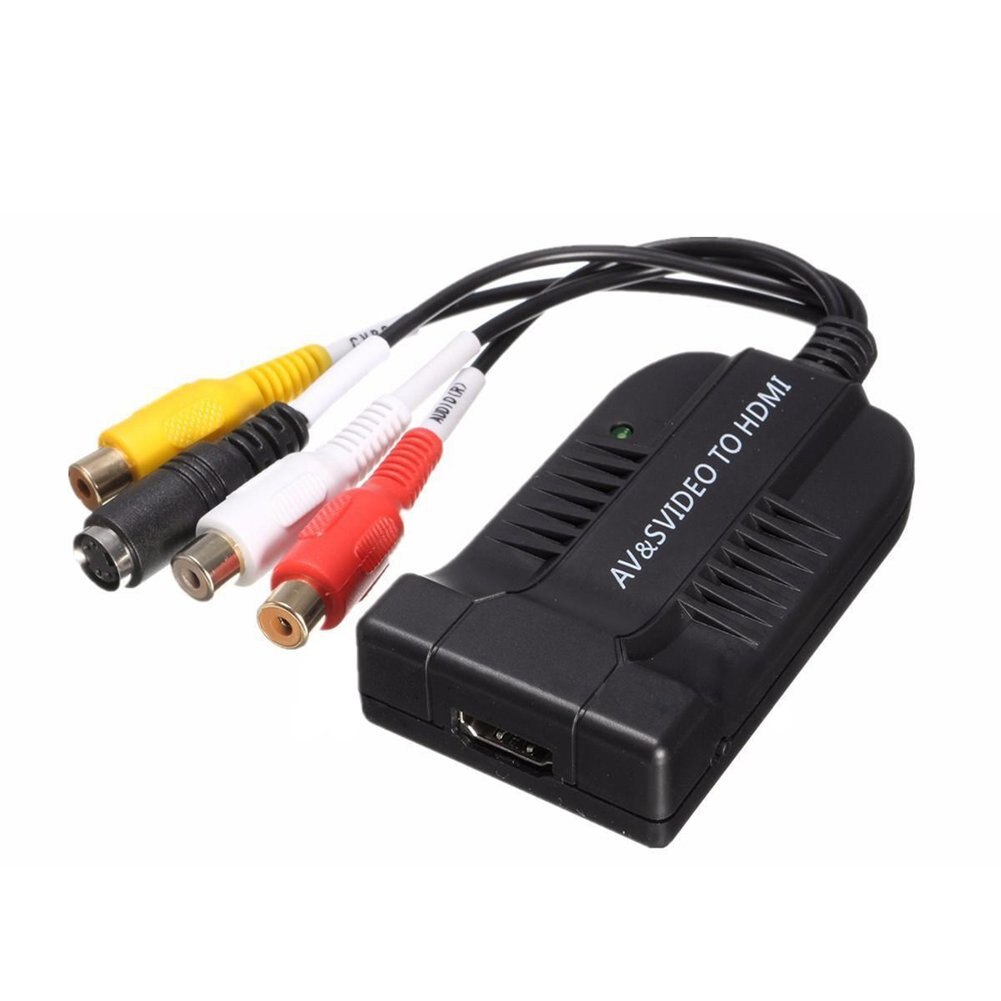 1080 P AV S-Video Naar HDMI Audio Adapter Converter Met Usb-kabel Voor HDTV DVD