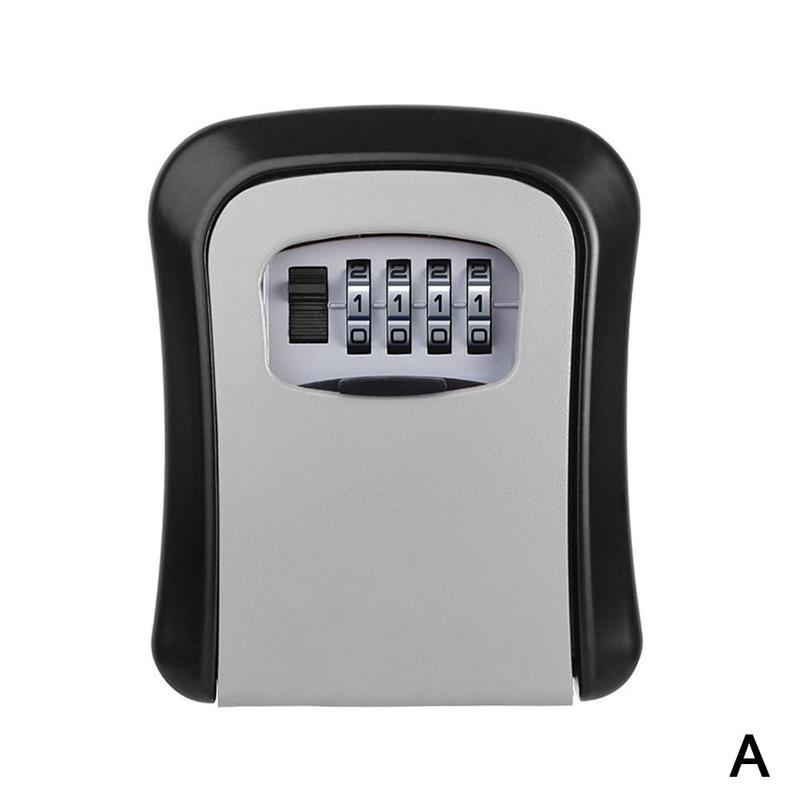 Smart Code Password Key Lock Box Storage Key Wall Mounted Key Safe Box Waterproof Outdoor Keybox 4 Digits Passwords Anti-thieft: A
