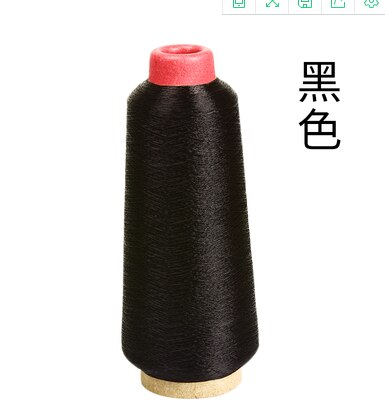 Rollo de hilo de seda dorado y plateado para costura pagoda, rollo de 150g, 3600m, para accesorios de costura de sastre 1190: 8 black