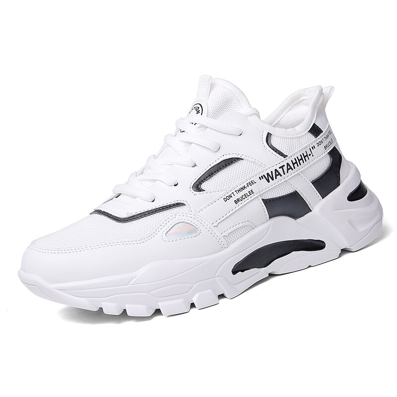 Herrsneakers herr par skor herr luftkudde bekväma herrskor chaussure tenis masculino zapatillas hombre sportskor: Grön / 9.5