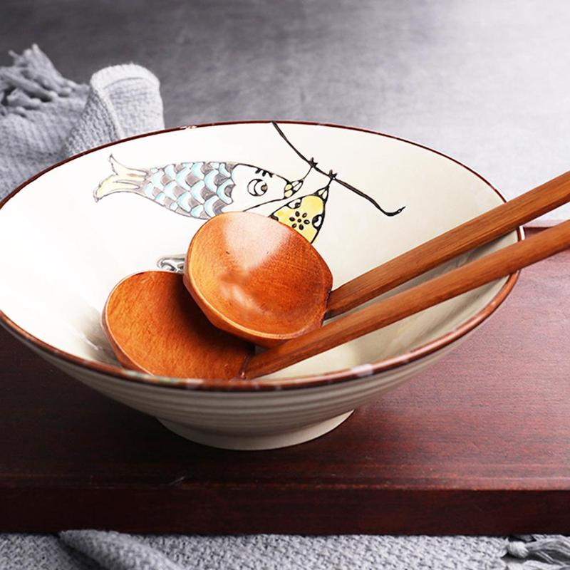 Japanese Style Spoon Long-Handled Soup Spoon Ladle Ramen Spoon Tortoise Shell Pot Spoon Catering Tableware Kitchen Tools