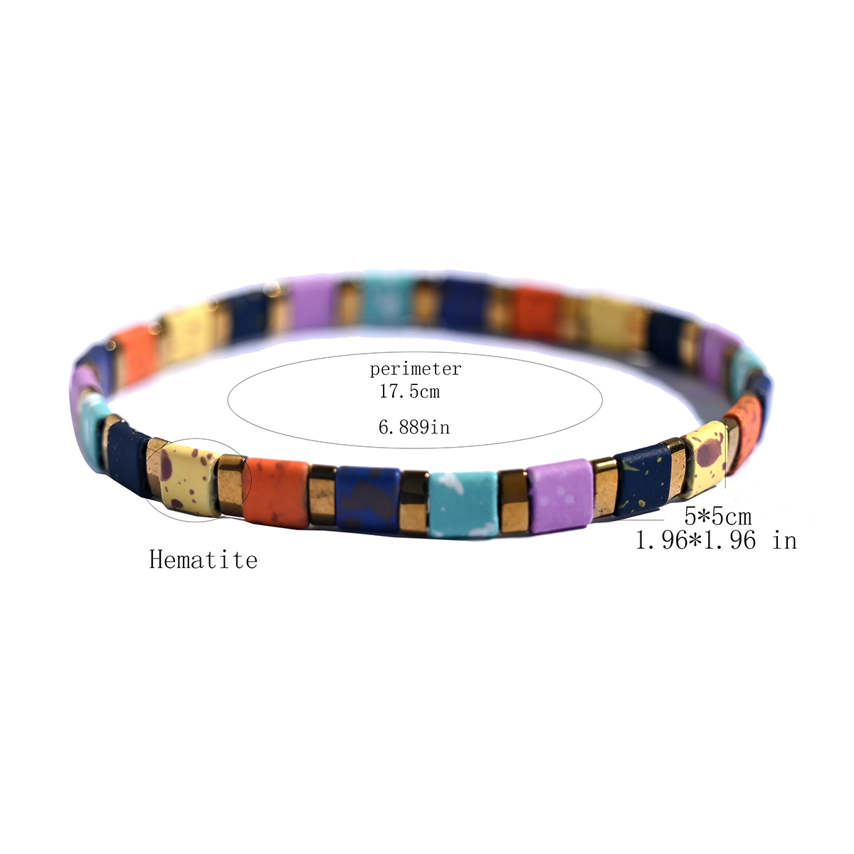 Tila contas pulseira para mulheres moda novo design hematita empilhável colorido charme pulseras femme jóias acessórios