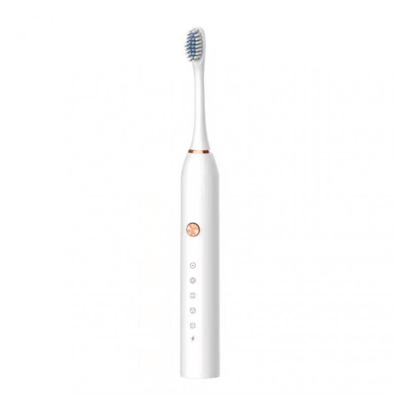 Rechargeable Electric Toothbrush Buy 1 Get 2 Toothbrush Head 5 Modes Waterproof Travel Toothbrush Automatic Smart Toothbrush: A1