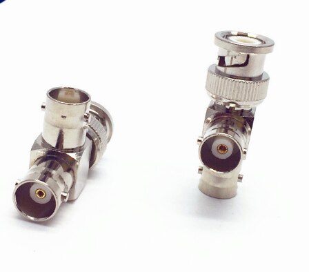 5PCS BNC stecker auf 2 x BNC weibliche triple T Adapter für CCTV kamera zubehör