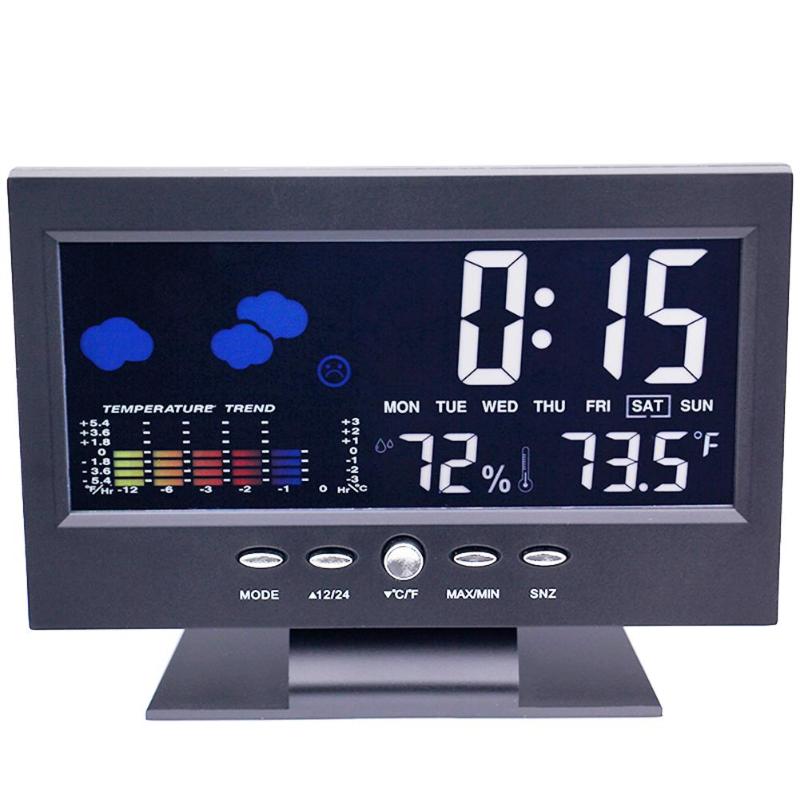 Portable Electronic Digital Mini LCD Screen Temperature Humidity Accurate Monitor with Bracket for Indoor Weather