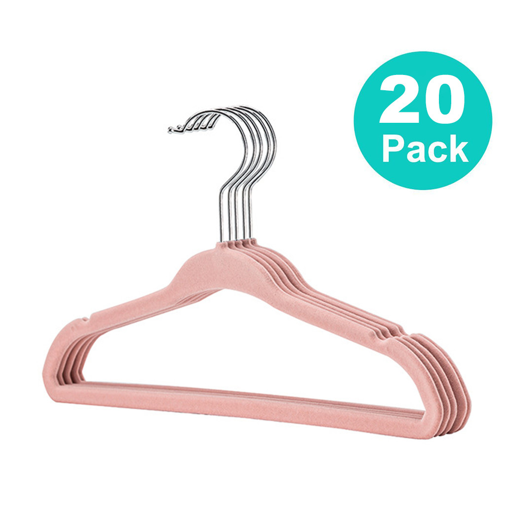 10/20/30 Pack antislip Fluwelen Kinderhangers Voor Jassen, Broeken, Jurk Kleerhangers Voor Kleding Thuis colgador de ropa tdh: Donker Kaki