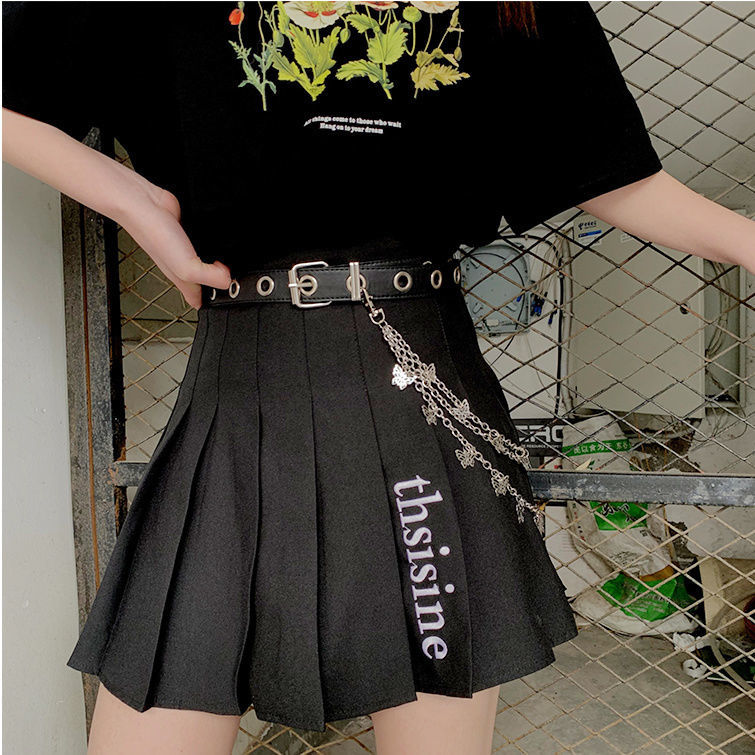 Belte til kvinner kule ins belte europeisk og amerikansk punk stil trend uten boksebukser belte kjede kule ins