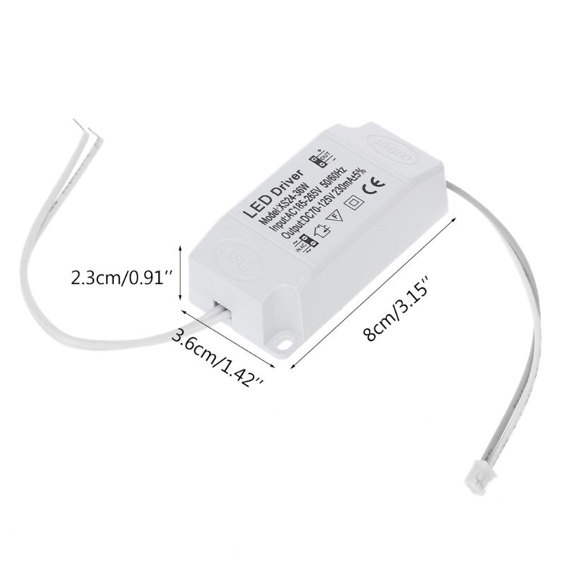 220V LED Constant Current Driver 24-36W Power Supply Output External For LED