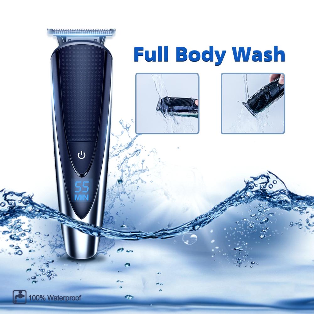 HATTEKER-tondeuse professionnelle pour hommes, rasoir électrique Rechargeable 5 en 1, idéal pour couper les cheveux et raser la barbe, idéal pour 598