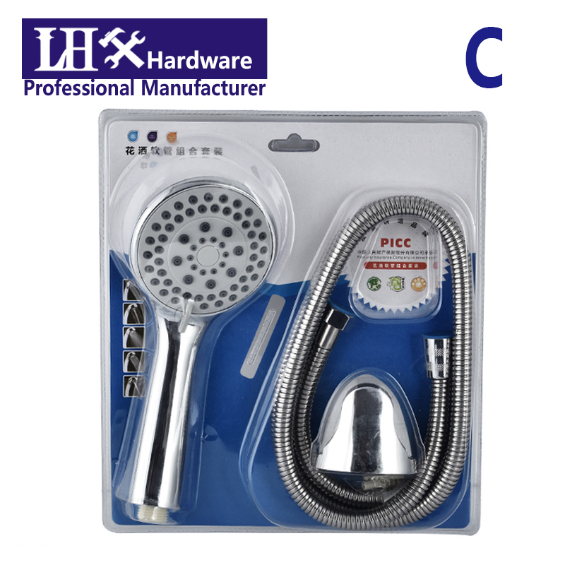 Cabezal de Ducha de mano presurizado, alcachofa de ahorro de agua, ABS cromado, LHX XY91 H: C