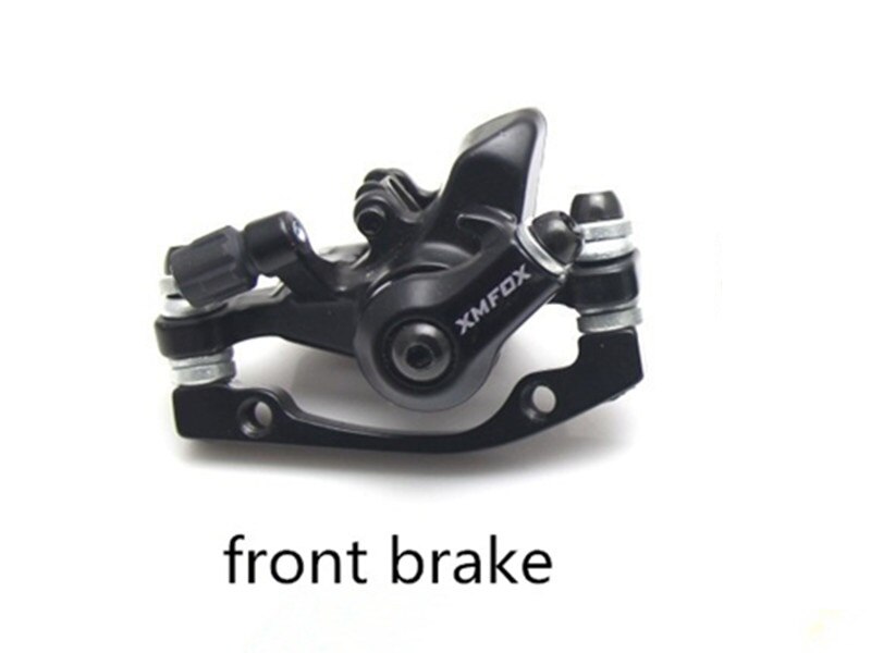 Aluminum Alloy Bicycle Rear Disc Brake Black Mountain Road MTB Bike Mechanical Caliper Disc Brakes Cycling Accessories Bicicleta: XMFOX front