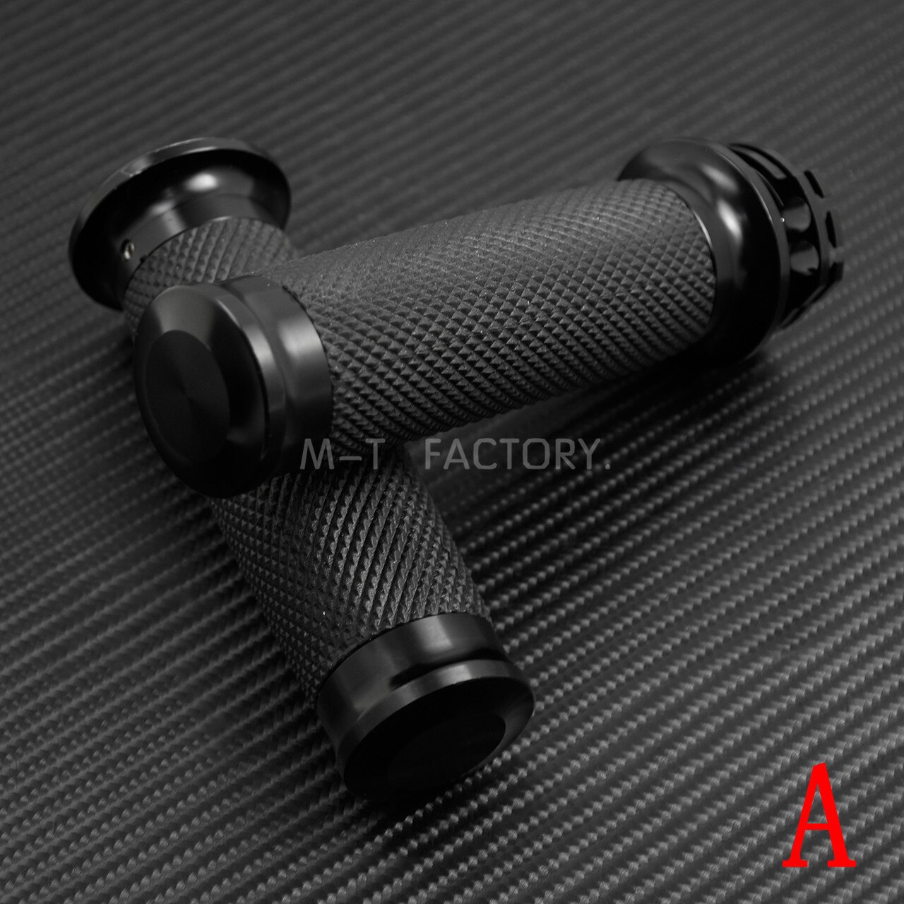 Motorfiets 1''25mm Handvatten Cnc Handle Bar Grips Voor Harley Sportster Touring Dyna Softail Cruiser Bobber Chopper Custom: Grips A