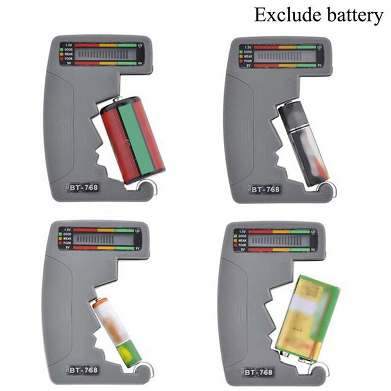 Digital Battery Tester Battery Measuring Instrument Pointer Battery Level Indicator Dry Battery Tester Not Included Battery