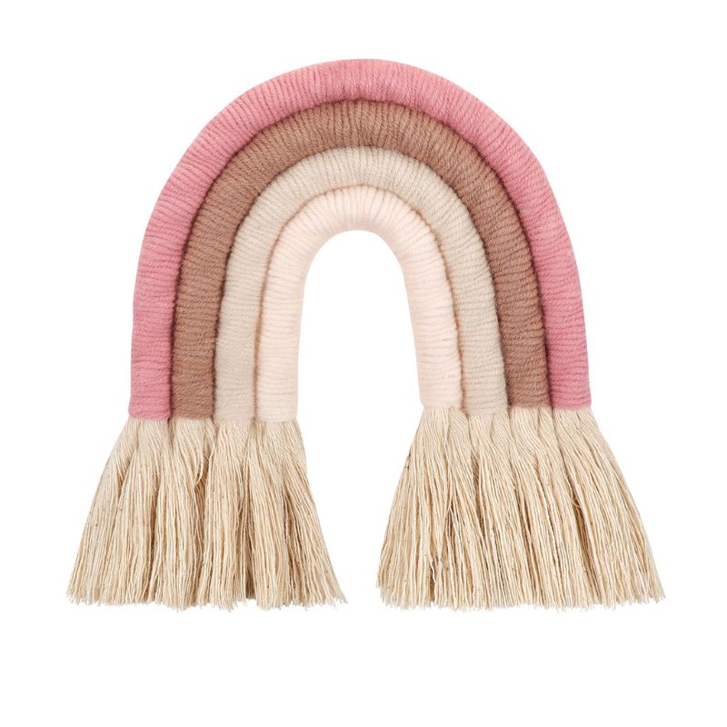 Bonitos adornos colgantes de cereza para pared, decoración de algodón de estilo nórdico para habitación de niños, dormitorio de bebé, decoración para en el hogar: Blanco