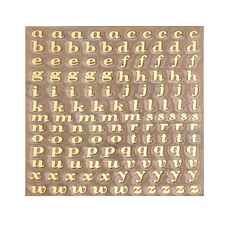 Pegatinas de Color metálico, letras del alfabeto, purpurina, Molde de resina Epoxy, pegatina decorativa, relleno de resina de números de Color dorado, 3/4, 5/7/9mm: Plata