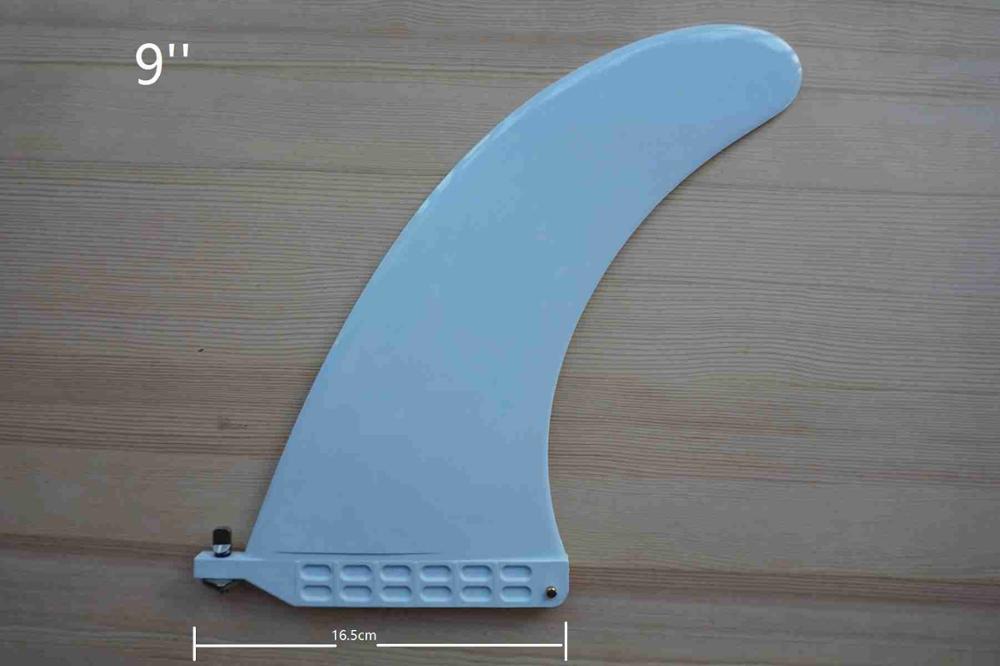 Longboard Fin Center Fin Center Sup Board Fin Surf 10'' 9'' 8'' 7.5'' 6.5'' centre fins Touring Fins FCS II Style Single Fin: 9 inch white