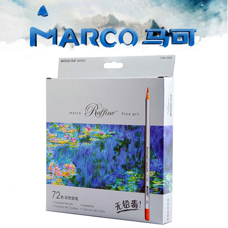 Marco-lápiz de rafia para pintar, lápices de colores profesionales, lapislázuli de Arte Fino, 24, 36, 48 y 72 colores