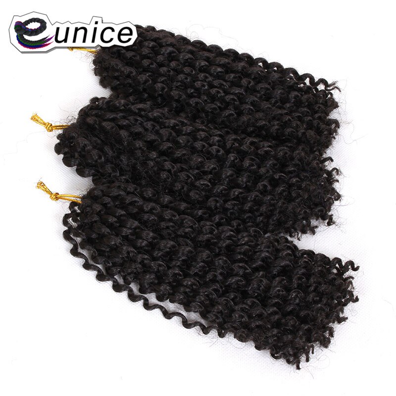 Eunice Hair 3strands/pack Mali Bob Crochet Braids Hair 8 inch Bohemian Style ombre 1B/#30 KINKY Curly Synthetic Braiding Hair