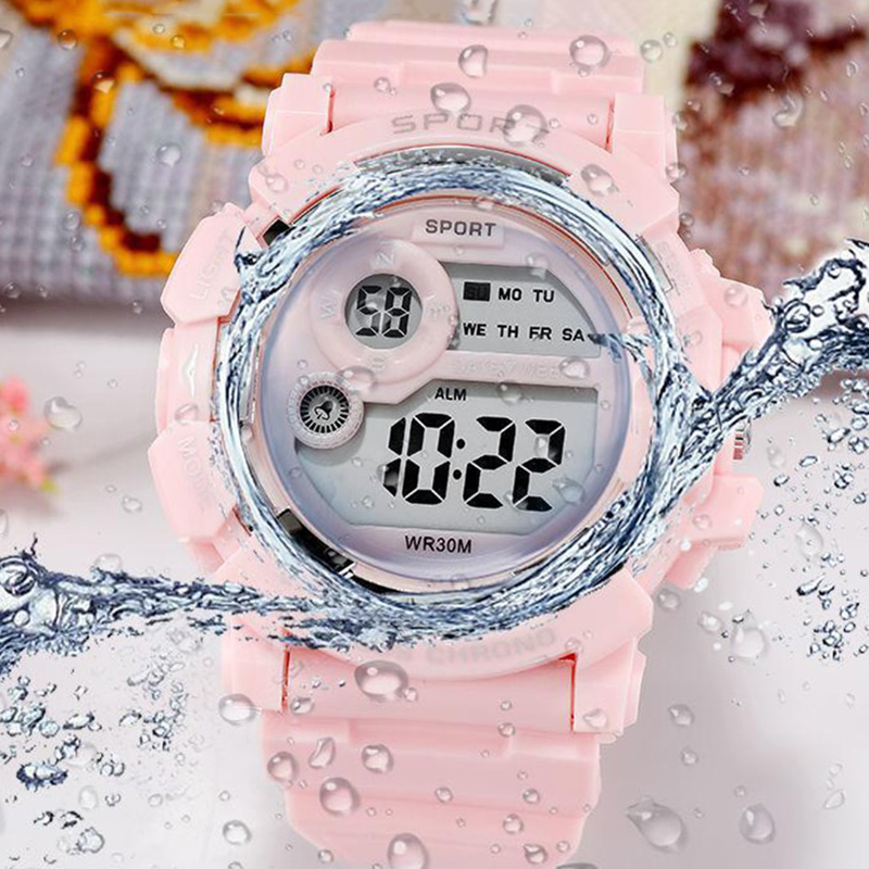 Relojes de para niños, reloj Digital deportivo luminoso resistente al agua, relojes con alarma, reloj electrónico inteligente para niños y niñas,