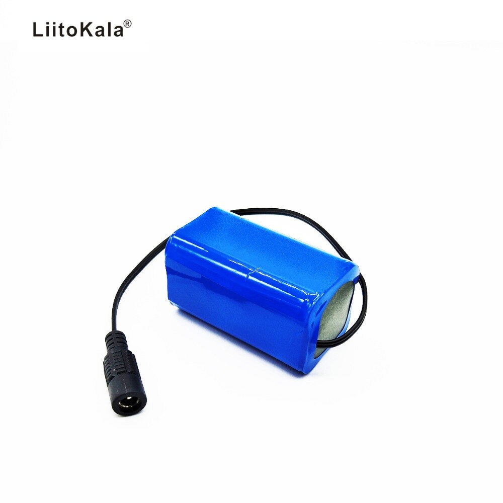 LiitoKala 7.4V 8.4V 4400mAh batteria 18650 batteria 4.4Ah batteria ricaricabile per fari per biciclette/CCTV/fotocamera/elettrico