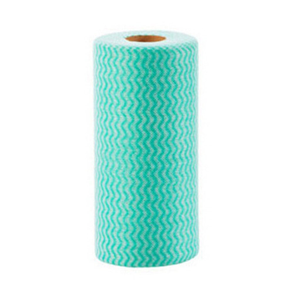50 stuks/rol keukenreinigingsdoek multifunctionele wegwerp non-woven reinigingsdoek vaatdoek vaatdoek 15m: Groente