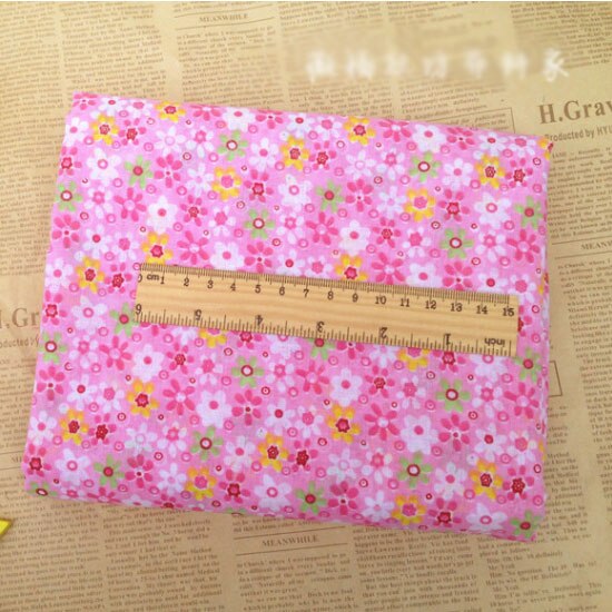 Series 7 pieces Assorted Pre-Cut Bundle Charm Cotton Quilt Fabric 25cm x 25cm for DIY Sewing Craft Flower Fabric