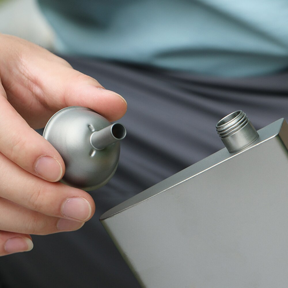 Lixada Titanium Funnel Wine Liquid Filling Funnels Bottles Flasks Containers Camping Travel Reusable Coffee Funnel Tea Strainer