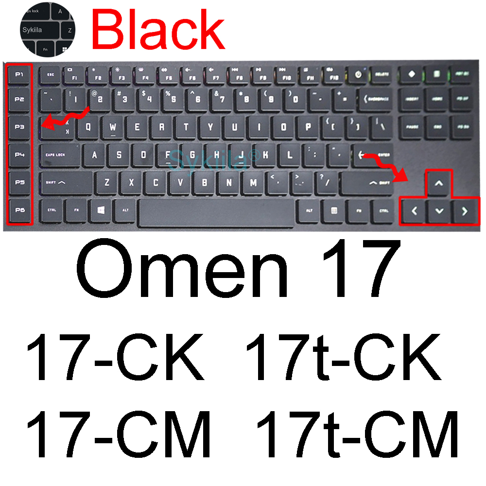 Funda de teclado para HP Omen 17 17t 17z 17-w 17-an 17-ck 7 Plus 6 5 4 3 2 funda protectora de silicona para juegos accesorios para portátiles: Naranja
