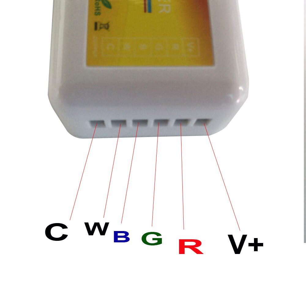 2.4G RGBWC LED Controller RF Touch Screen Wireless Dimmer Remote Control For 5050 RGBWC RGBCCT LED strip