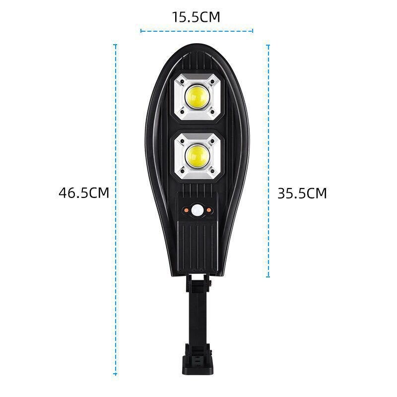 Powerful Led Solar Light Motion Sensing Remote Control Outdoor Waterproof Lighting Garden Wall Street Adjustable Solar Lamp: 60COB