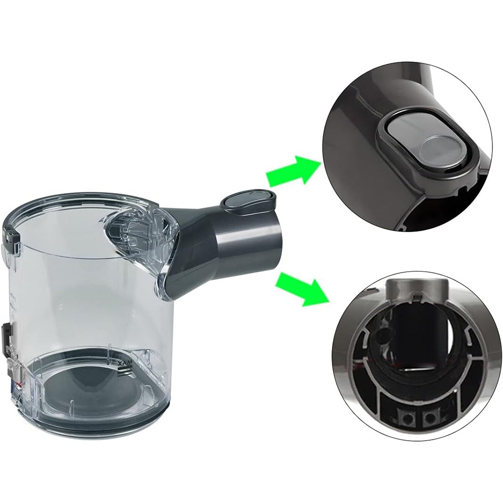 Staub behälter für dyson v6 Ebene dc58 dc59 dc61 dc62 sv03 hho8 sv07 Staubsauger Ersatzteile