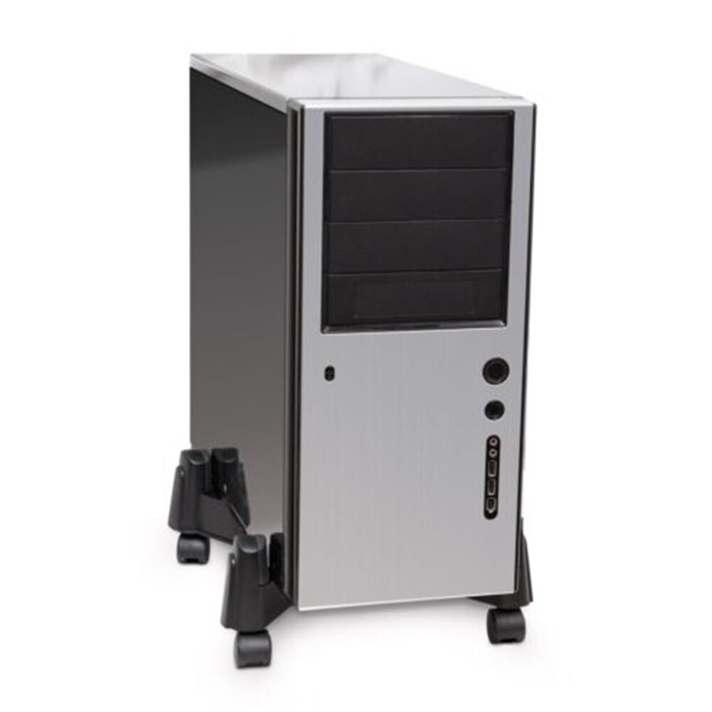 Ruedas de tamaño ajustable para accesorios de ordenador, soporte de torre de escritorio para oficina, soporte antideslizante para CPU y PC, para el hogar