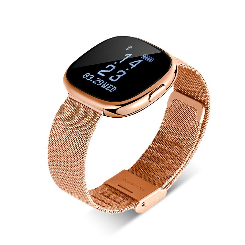 Smart Band Watch P2 Blood Pressure Heart Rate Monitor Smart Bracelet Pedometer Sleep Fitness Tracker for sport: Gold