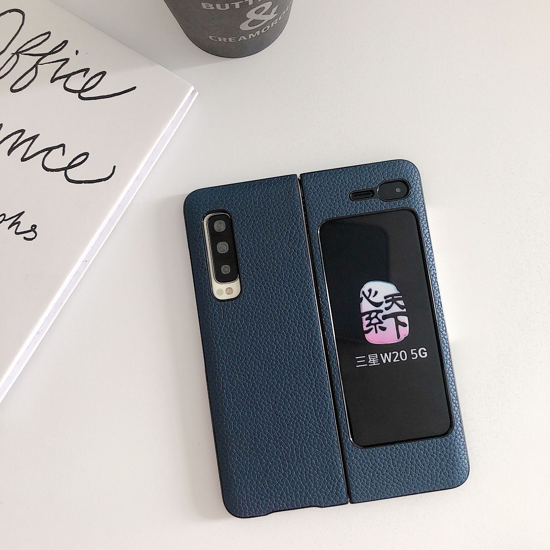 Galaxy Fold PC material Case Flip Case For Galaxy Fold Case Full Protection galaxy case fold case W20/W2020 case: B