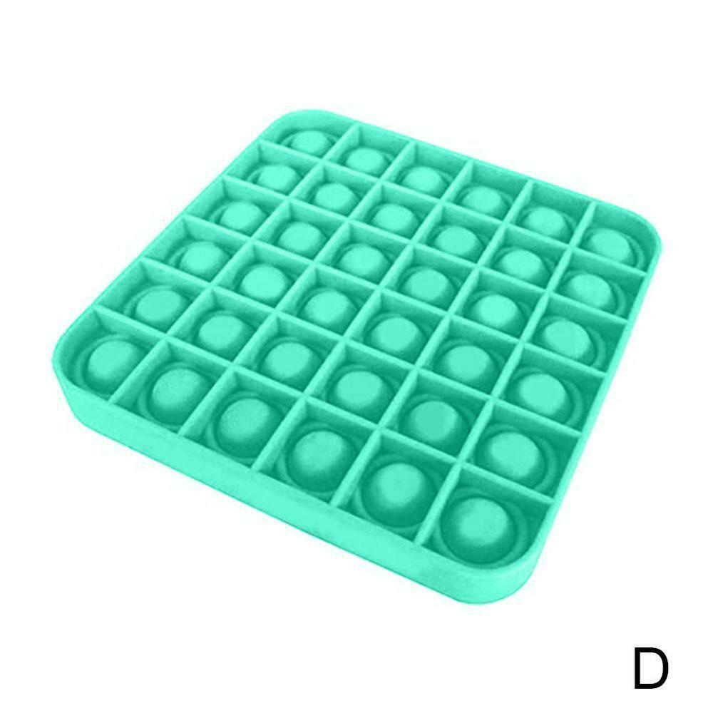 Special Needs Stress Reliever Bubble Sensory Fidget Toy Stress Relief Silent Classroom Funny Antistress Toys Squishy Aнтистресс: Square Green