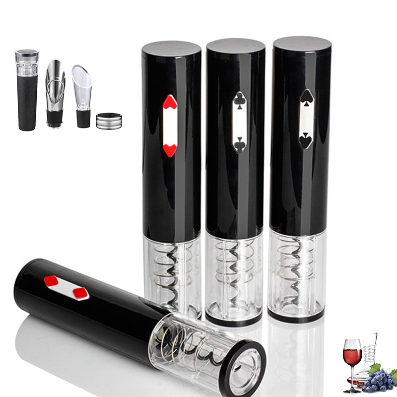 Abridores de botellas de vino eléctricos, cortador de papel de aluminio , Sacacorchos de batería seca, herramientas para el hogar, suministros de cocina,